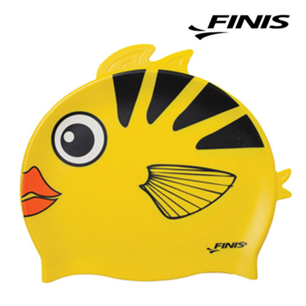 피니스 물고기 아동용 실리콘 수모 YEL