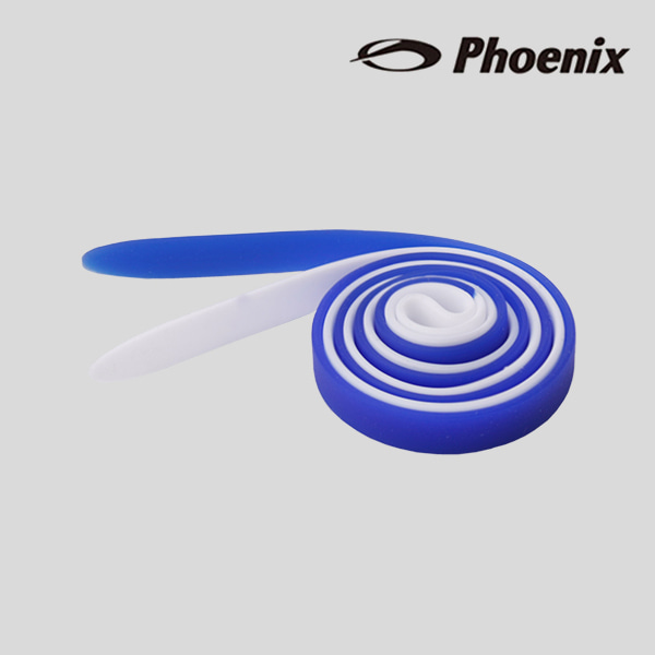 피닉스 컬러믹스 플랫 실리콘 수경끈 2T White/Blue