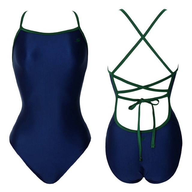 센티 팔레트 여성 세미플립턴 수영복 WSM-2022 네이비