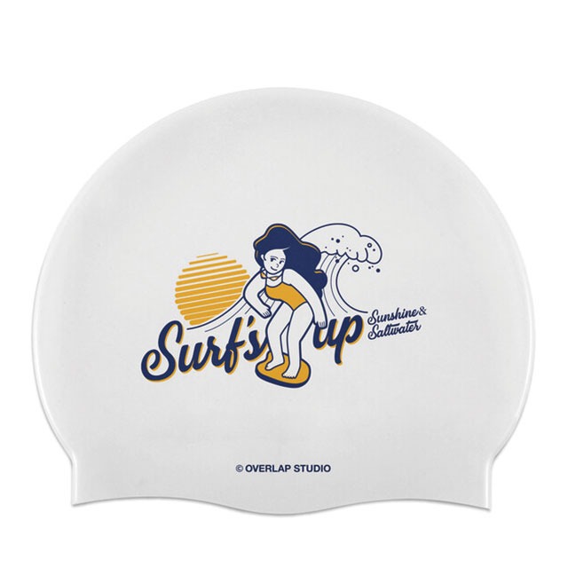 오버랩 SURF&#039;S UP 실리콘 수모 블루