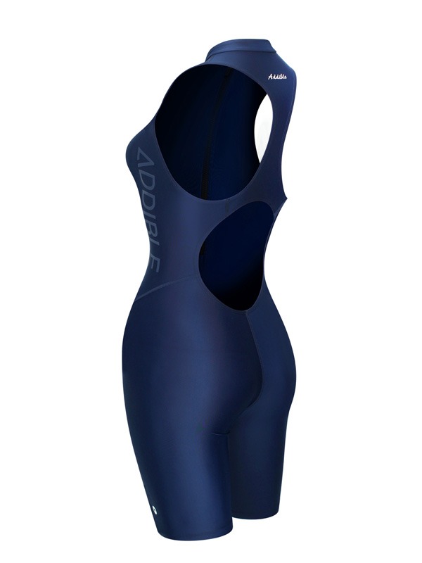 애디블 Player 5 zipup swimsuit 여자 탄탄이 반전신 수영복 ASWNY015 네이비